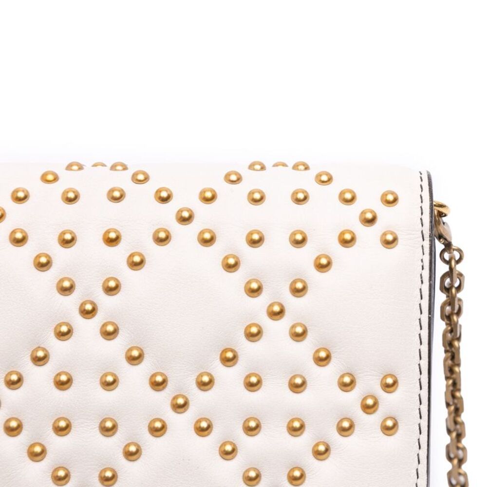 Dior Studded Calfskin Cannage Lady Dior Wallet On Chain - Picture 10 of 10